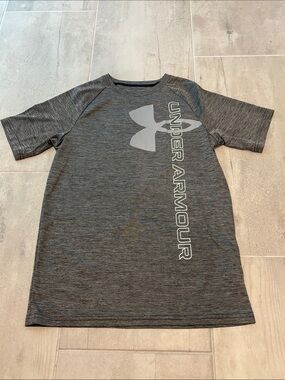 Under Armour Heather Gray Athletic Logo Tee